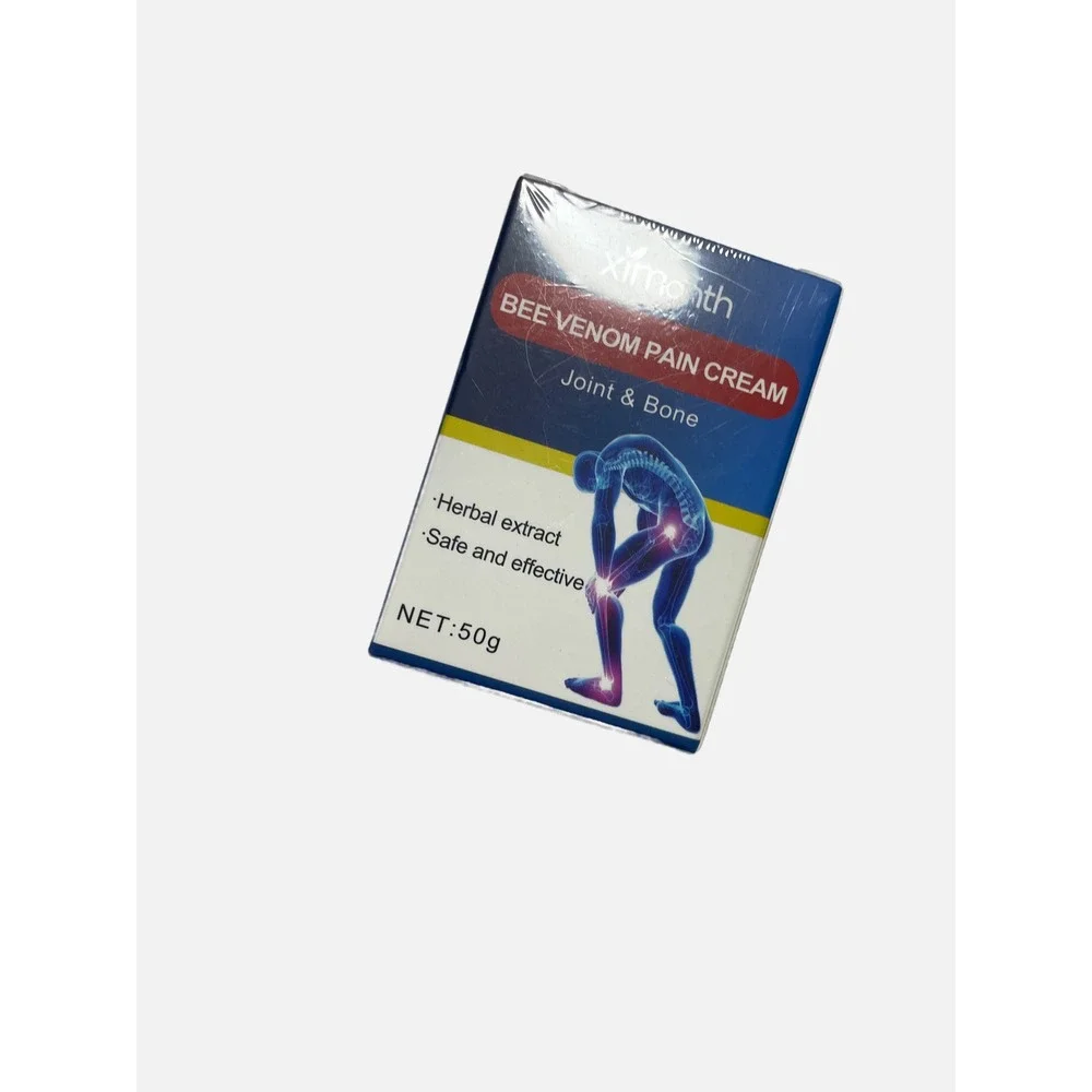 Ximonth Bee Venom Pain Cream Unisex 50g Blue Herbal Joint Bone Relief Ointment